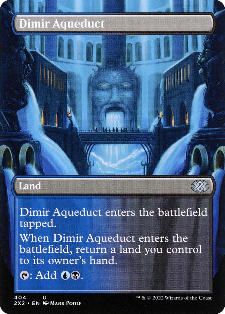Dimir Aqueduct Borderless 404 (Double Masters 2022)  - Foil | Good Games Adelaide SA