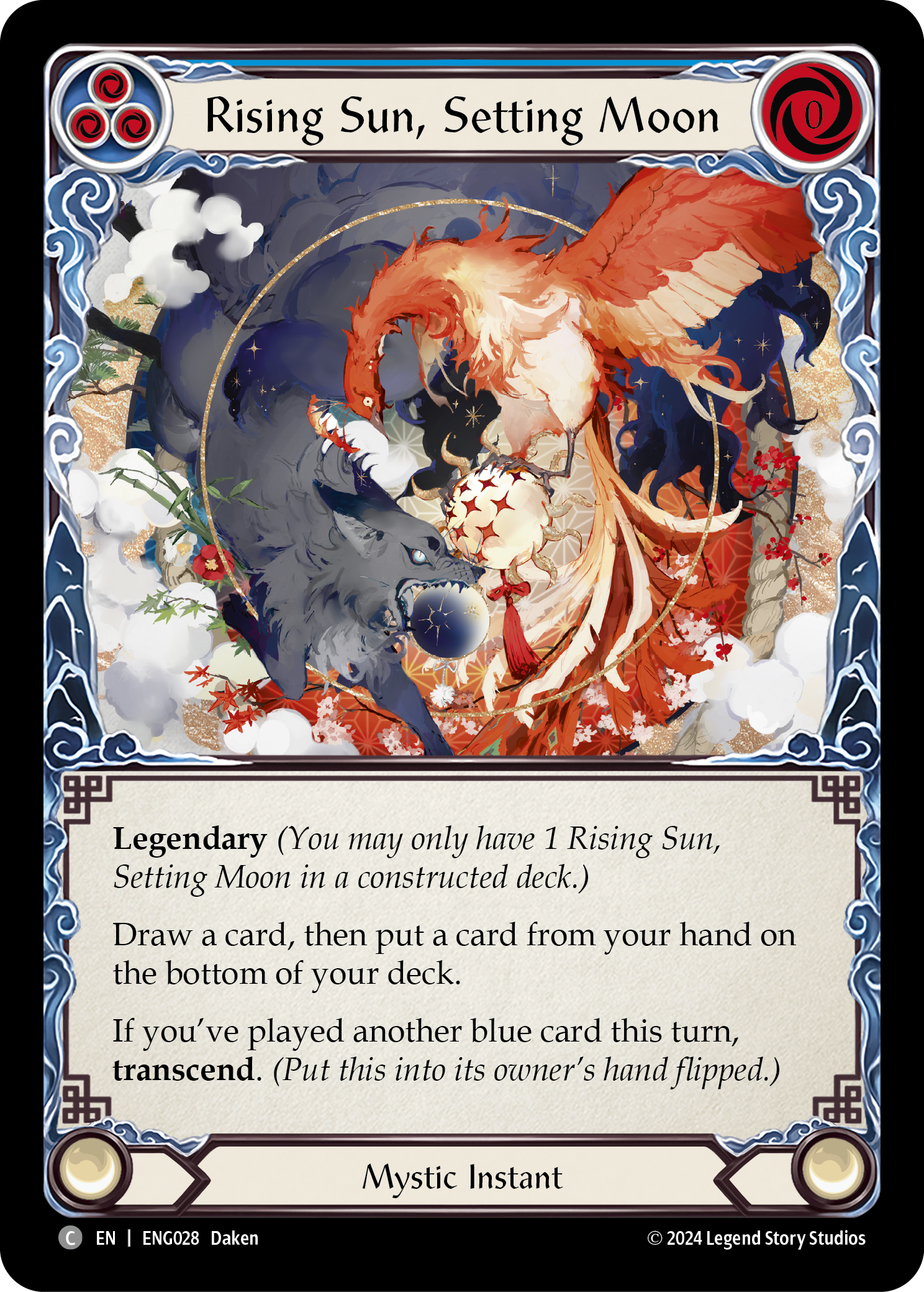 Rising Sun, Setting Moon [ENG028] (Part of the Mistveil Enigma Blitz Deck) | Good Games Adelaide SA