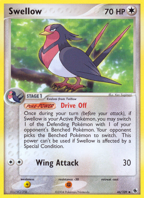 Swellow (46/109) [EX: Battle Stadium] | Good Games Adelaide SA