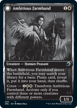 Ambitious Farmhand // Seasoned Cathar [Innistrad: Double Feature] | Good Games Adelaide SA