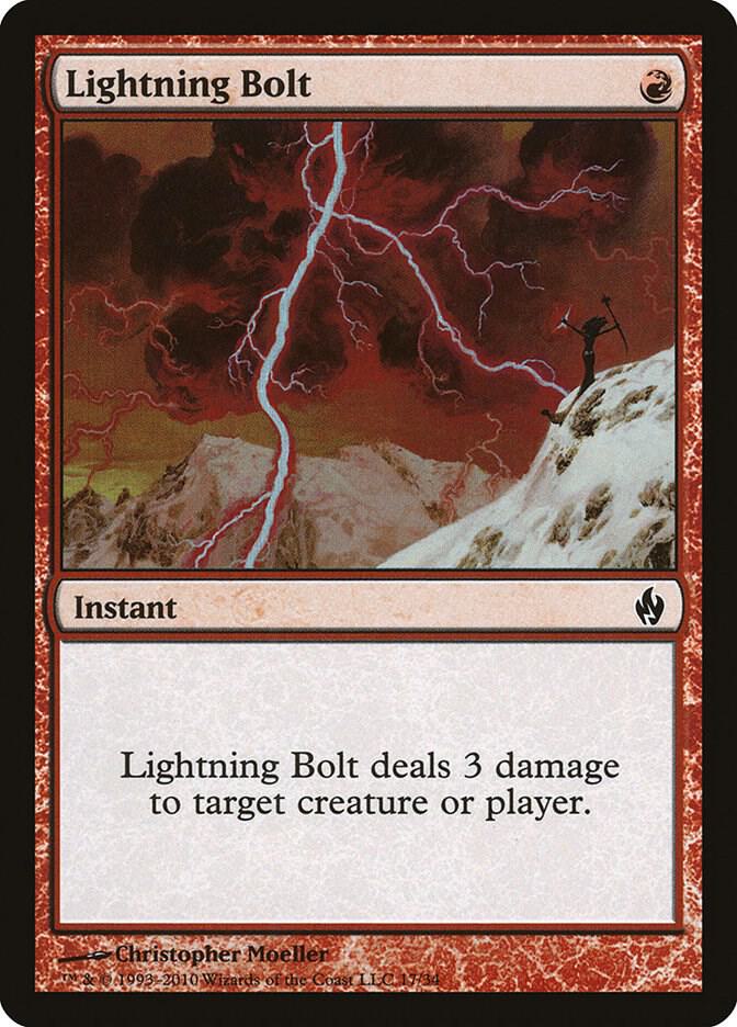 Lightning Bolt 17 (Premium Deck Series: Fire and Lightning)  - Foil | Good Games Adelaide SA