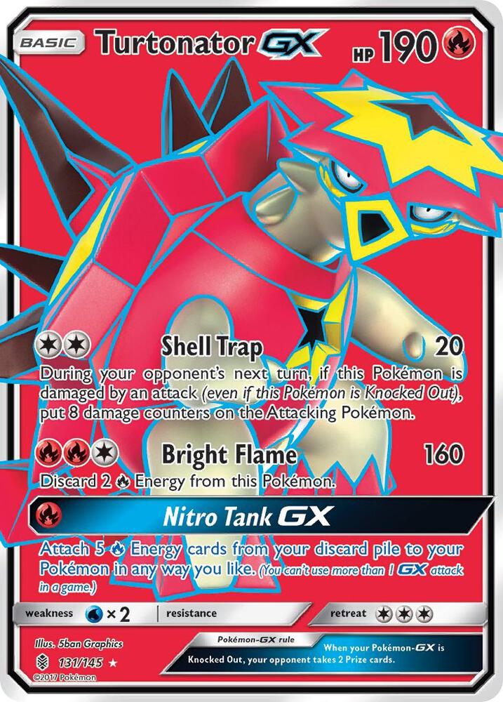 Turtonator GX Full Art 131/145 (SM - Guardians Rising)  - Holofoil | Good Games Adelaide SA