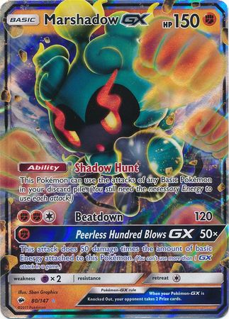 Marshadow GX (80/147) (Jumbo Card) [Sun & Moon: Burning Shadows] | Good Games Adelaide SA