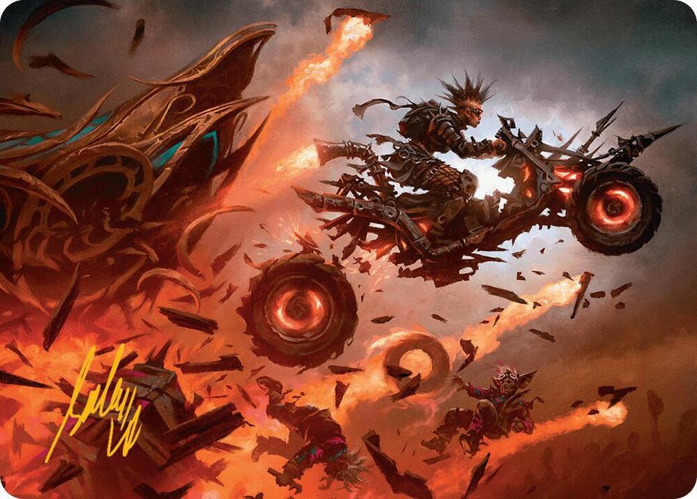Gastal Blockbuster Art Card Gold Stamped Signature 19 (Art Series: Aetherdrift)  | Good Games Adelaide SA