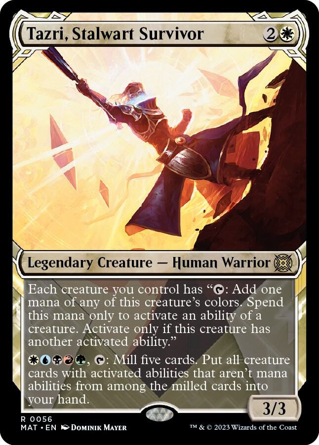 Tazri, Stalwart Survivor 56/50 (March of the Machine: The Aftermath)  - Showcase Foil | Good Games Adelaide SA