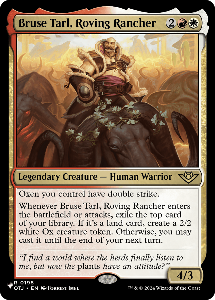 Bruse Tarl, Roving Rancher (OTJ) [The List] | Good Games Adelaide SA