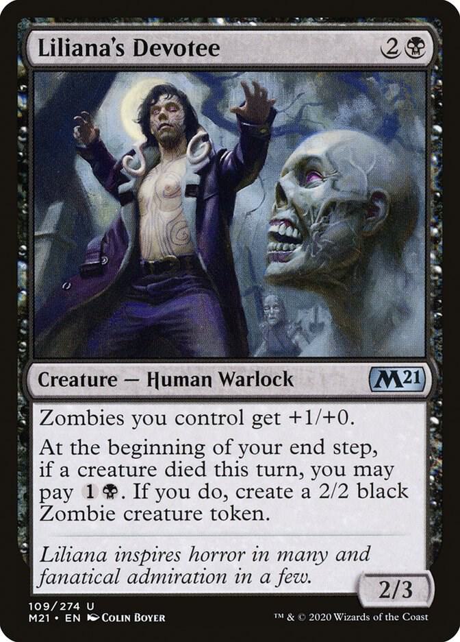 Liliana's Devotee 109 (Core Set 2021)  - Foil | Good Games Adelaide SA