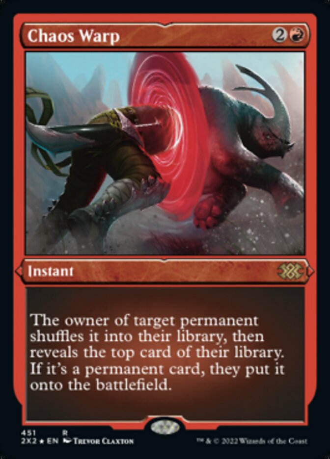 Chaos Warp (Foil Etched) [Double Masters 2022] | Good Games Adelaide SA