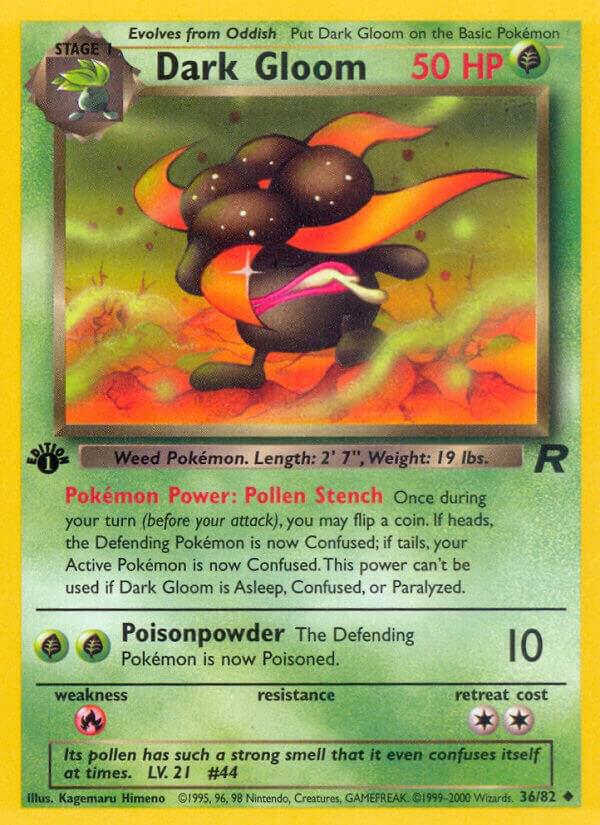 Dark Gloom 36/82 (Team Rocket)  - 1st Edition | Good Games Adelaide SA
