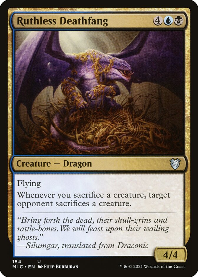 Ruthless Deathfang 154 (Commander: Innistrad: Midnight Hunt)  | Good Games Adelaide SA
