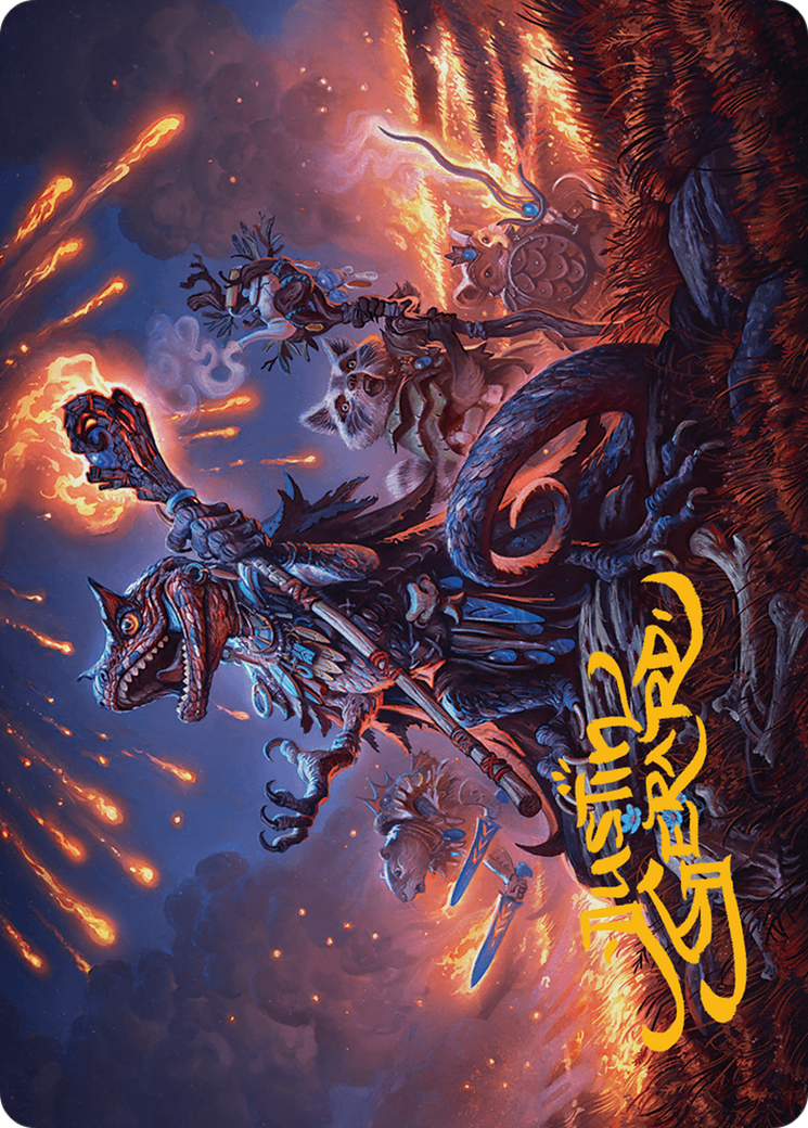 Valley Flamecaller Art Card (Gold-Stamped Signature) [Bloomburrow Art Series] | Good Games Adelaide SA