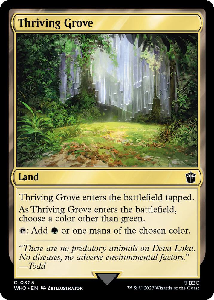 Thriving Grove 325 (Universes Beyond: Doctor Who)  - Foil | Good Games Adelaide SA