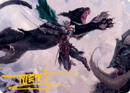 Drizzt Do'Urden Art Card (Gold-Stamped Signature) [Dungeons & Dragons: Adventures in the Forgotten Realms Art Series] | Good Games Adelaide SA