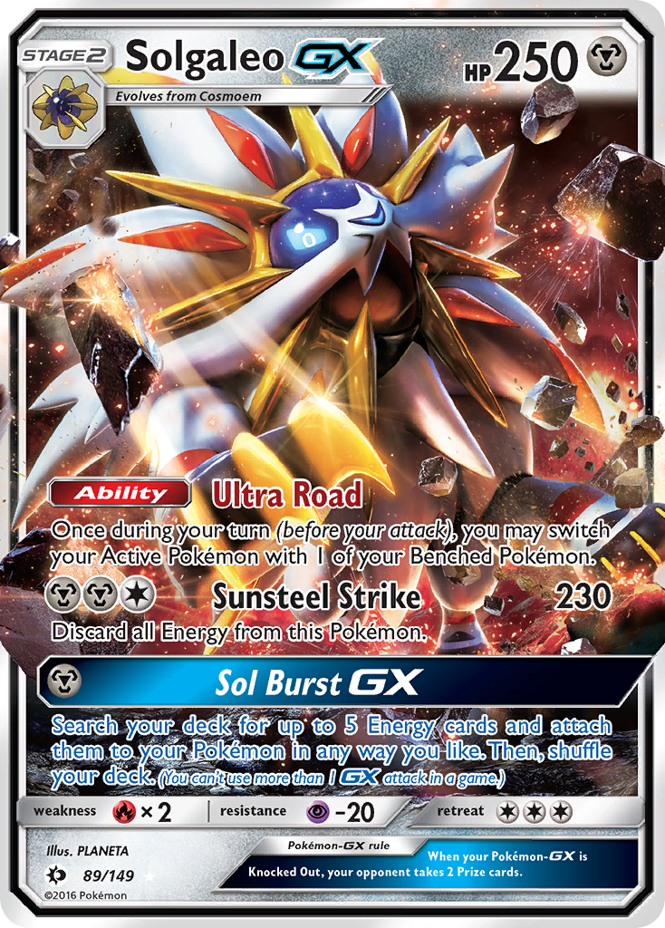 Solgaleo GX (89/149) [Sun & Moon: Base Set] | Good Games Adelaide SA