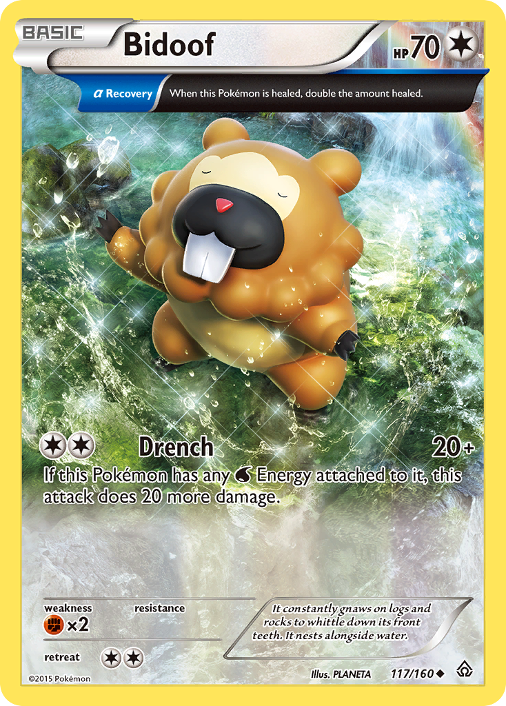Bidoof (117/160) [XY: Primal Clash] | Good Games Adelaide SA