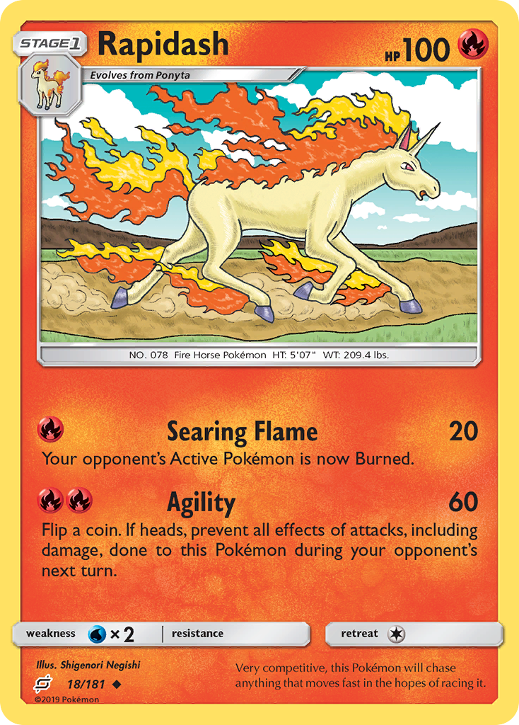 Rapidash (18/181) [Sun & Moon: Team Up] | Good Games Adelaide SA