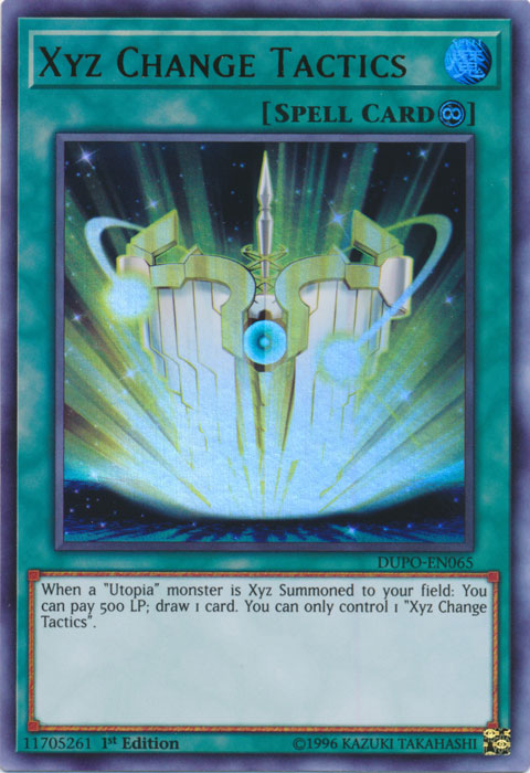 Xyz Change Tactics [DUPO-EN065] Ultra Rare | Good Games Adelaide SA