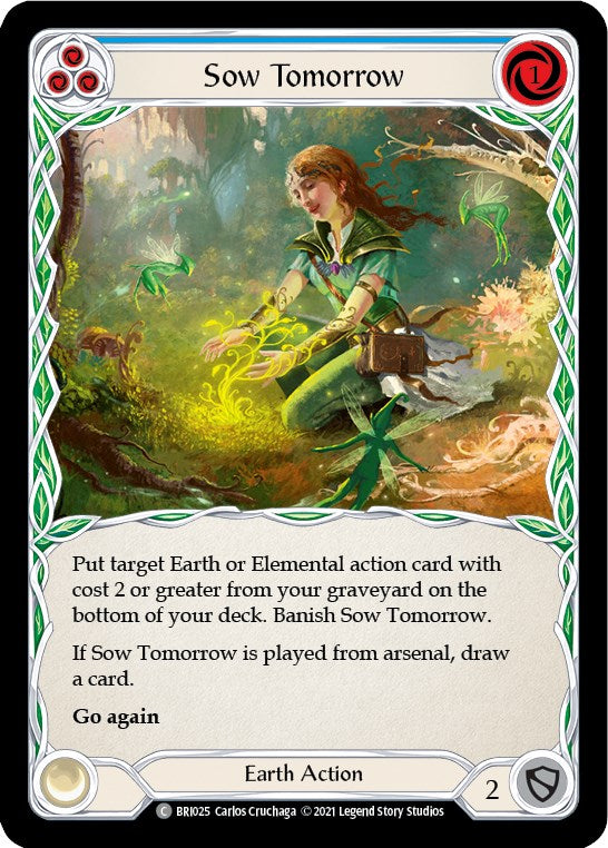 Sow Tomorrow (Blue) [BRI025] (Tales of Aria Briar Blitz Deck)  1st Edition Normal | Good Games Adelaide SA