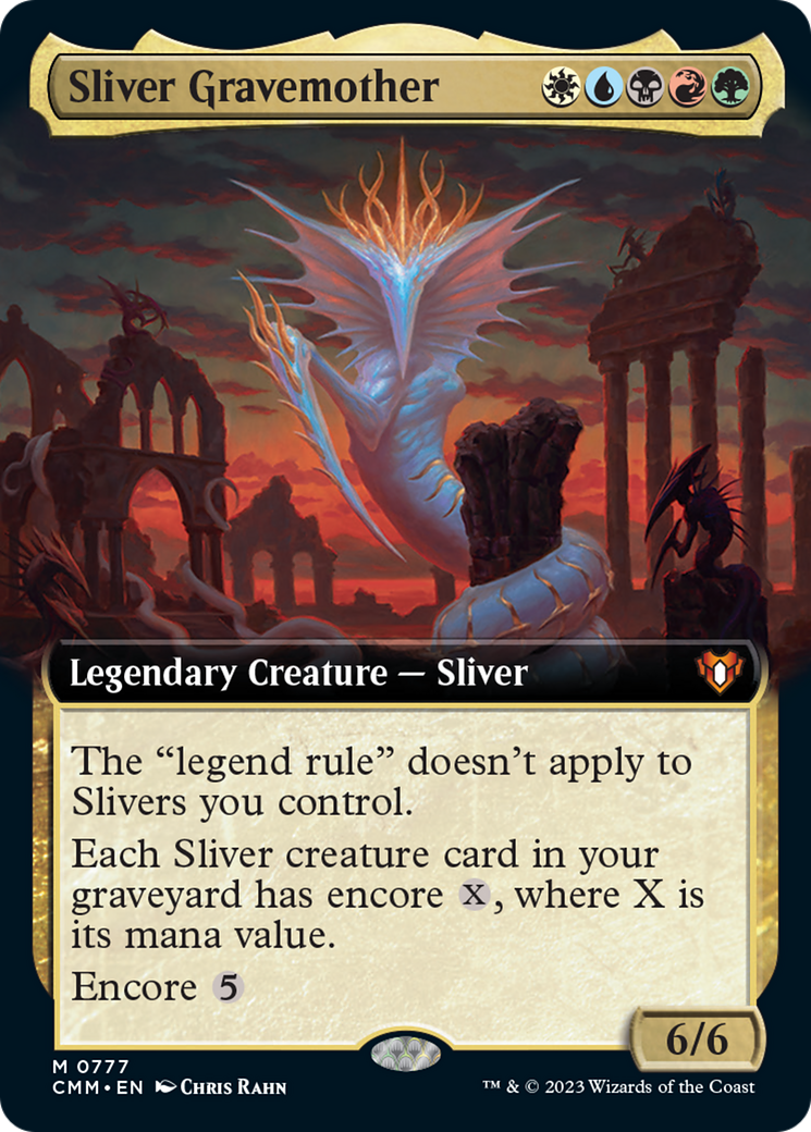 Sliver Gravemother (Extended Art) [Commander Masters] | Good Games Adelaide SA