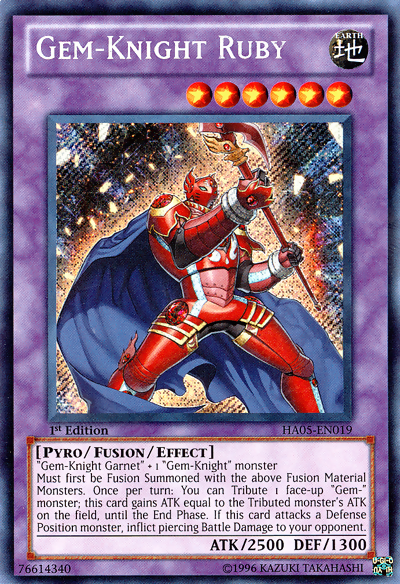 Gem-Knight Ruby [HA05-EN019] Secret Rare | Good Games Adelaide SA