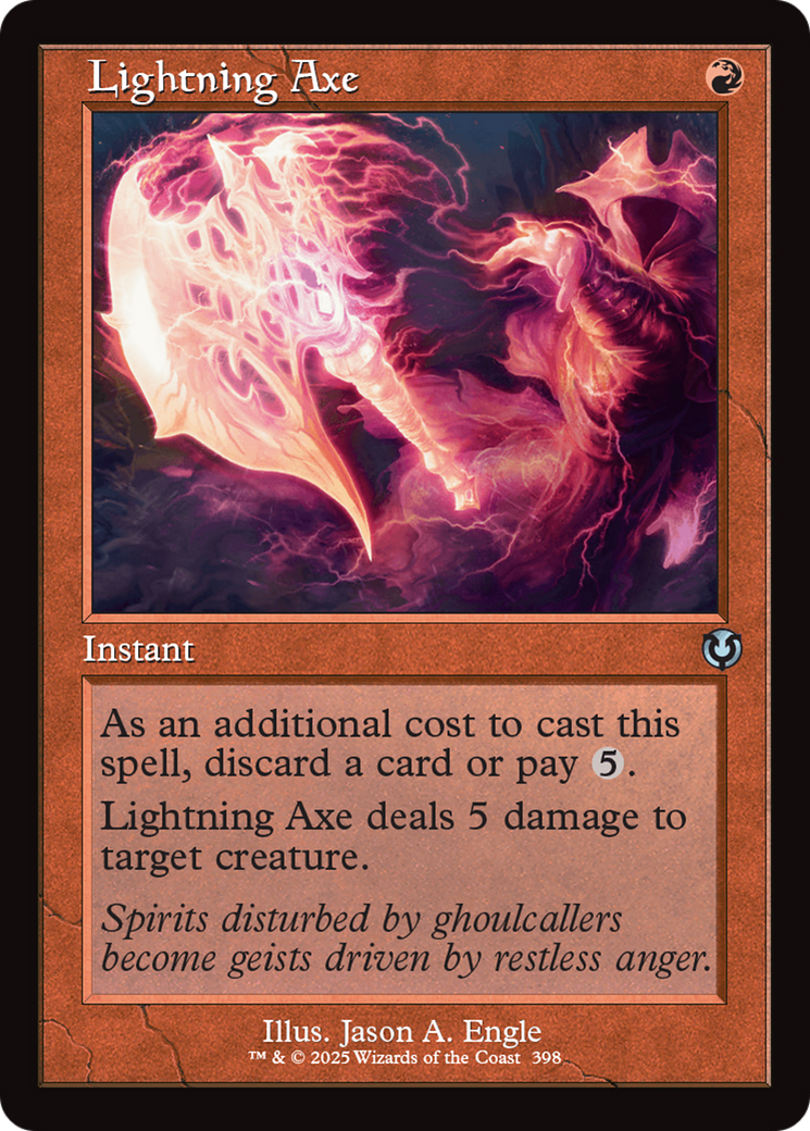 Lightning Axe (Retro Frame) [Innistrad Remastered] | Good Games Adelaide SA