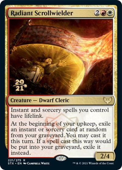 Radiant Scrollwielder [Strixhaven: School of Mages Prerelease Promos] | Good Games Adelaide SA