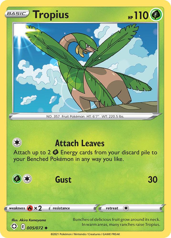 Tropius 005/072 (Shining Fates)  | Good Games Adelaide SA