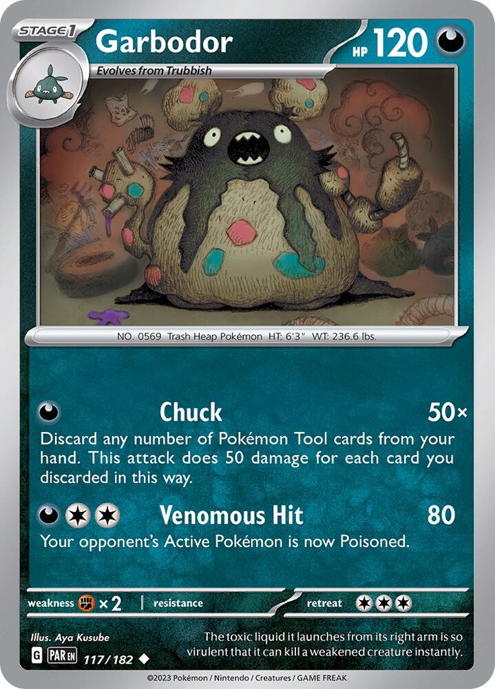 Garbodor 117 182 117/182 (SV04: Paradox Rift)  - Reverse Holofoil | Good Games Adelaide SA