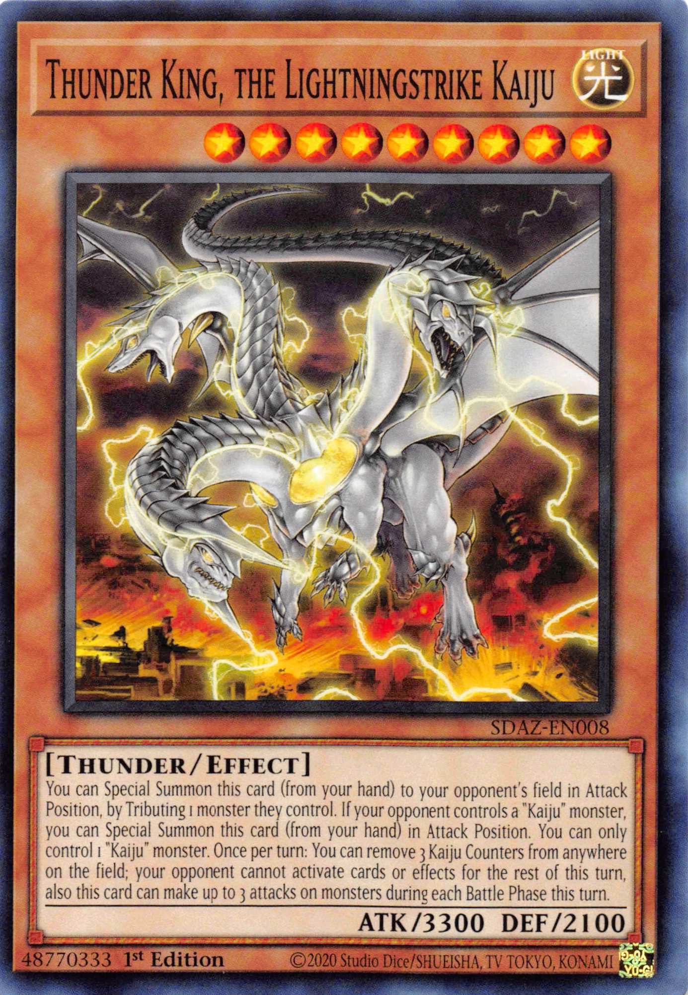 Thunder King, the Lightningstrike Kaiju [SDAZ-EN008] Common | Good Games Adelaide SA