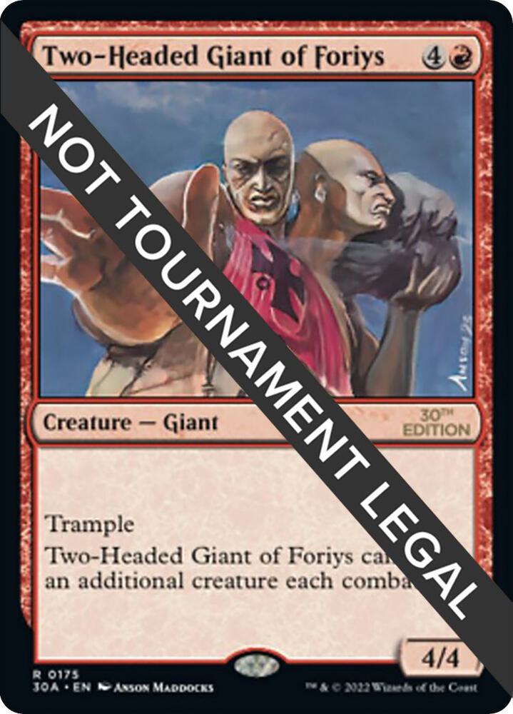 Two Headed Giant of Foriys 175/594 (30th Anniversary Edition)  | Good Games Adelaide SA
