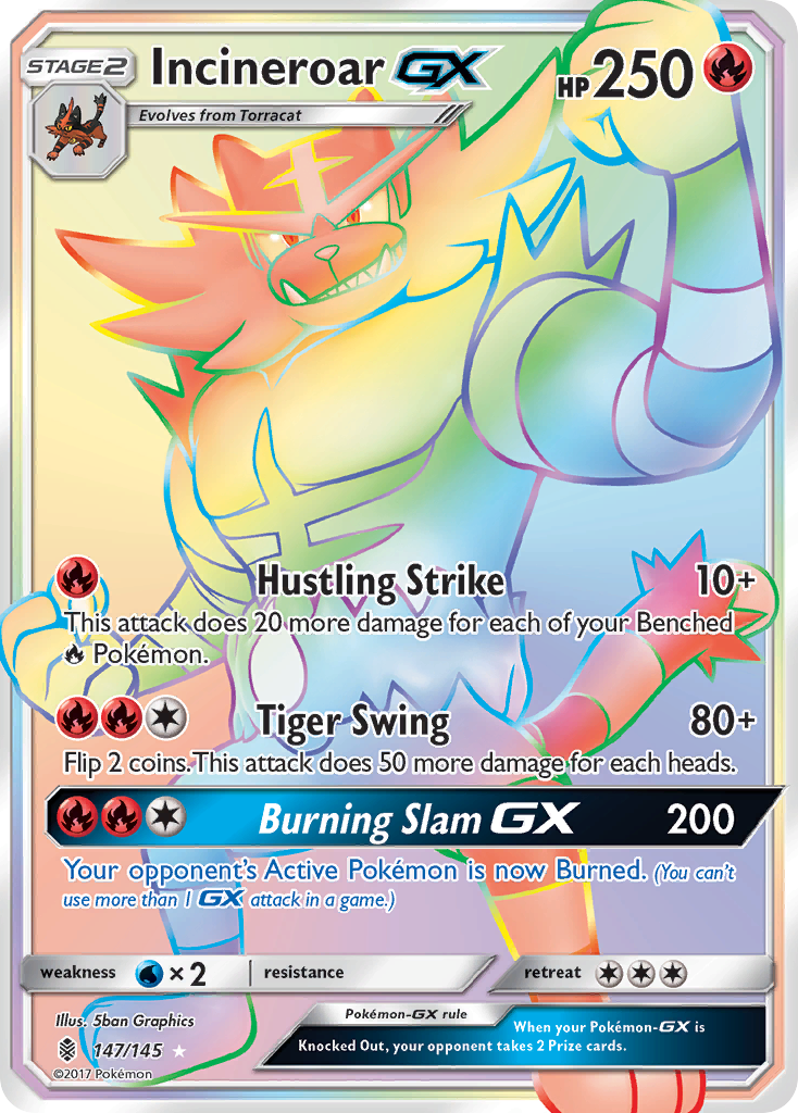 Incineroar GX (147/145) [Sun & Moon: Guardians Rising] | Good Games Adelaide SA
