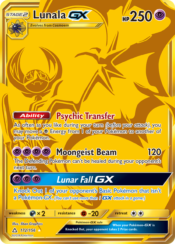 Lunala GX (172/156) [Sun & Moon: Ultra Prism] | Good Games Adelaide SA