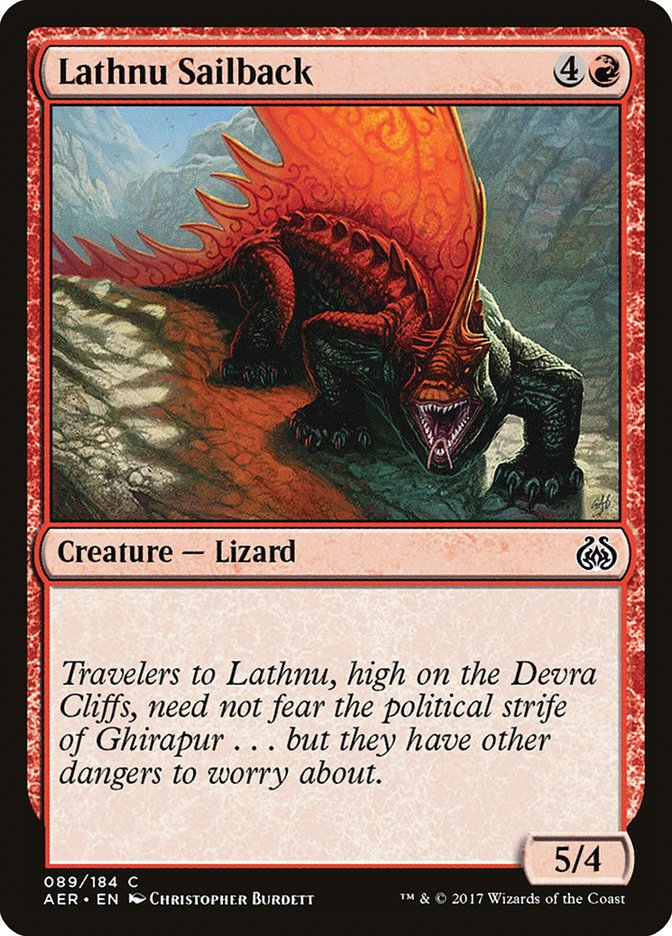 Lathnu Sailback 89 (Aether Revolt)  - Foil | Good Games Adelaide SA