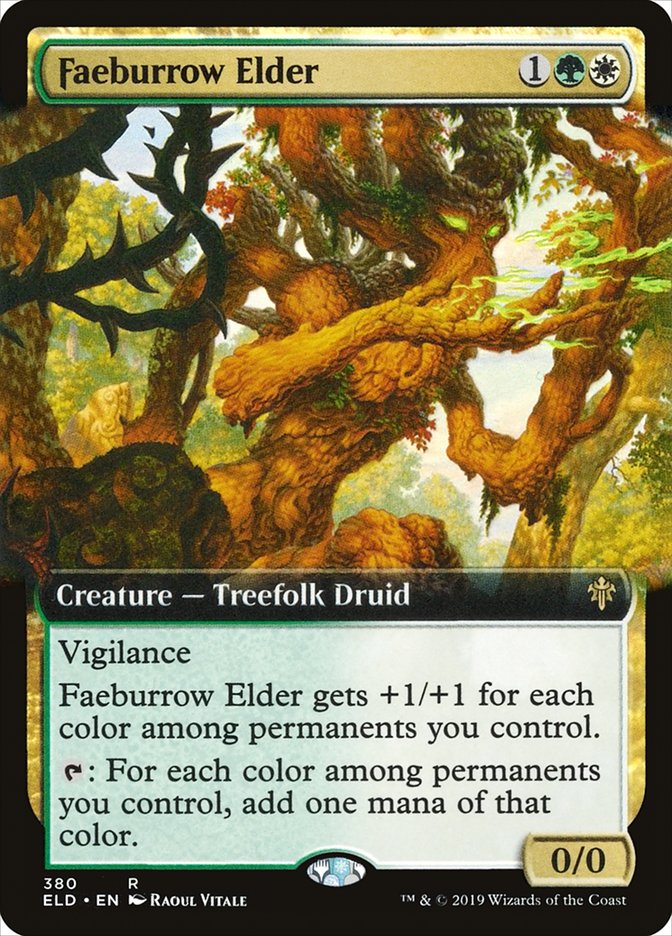 Faeburrow Elder (Extended Art) [Throne of Eldraine] | Good Games Adelaide SA