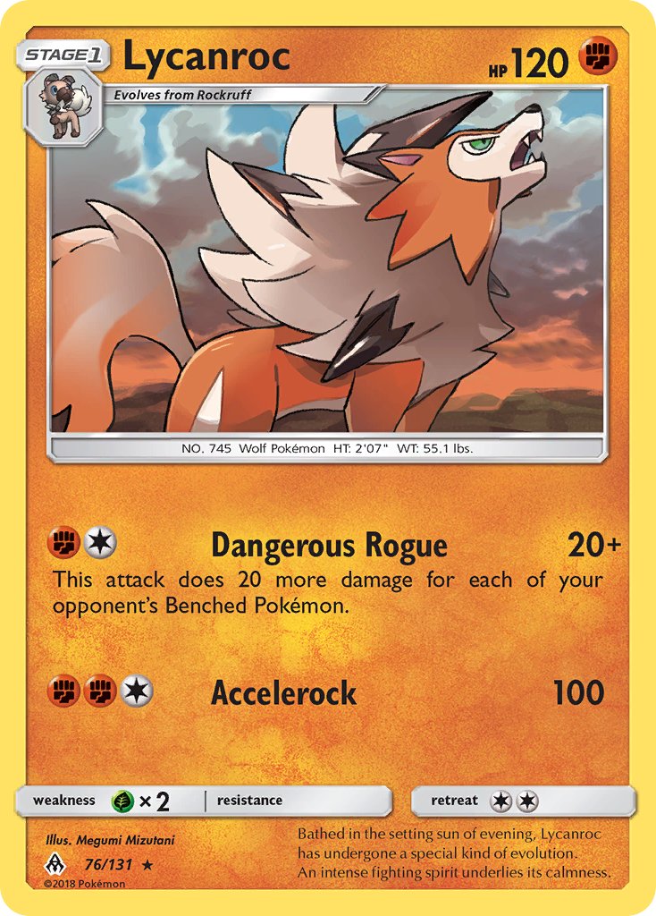 Lycanroc (76/133) (Theme Deck Exclusive) [Sun & Moon: Forbidden Light] | Good Games Adelaide SA