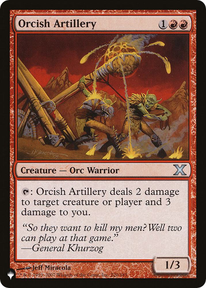 Orcish Artillery 220/383 (The List Reprints)  | Good Games Adelaide SA