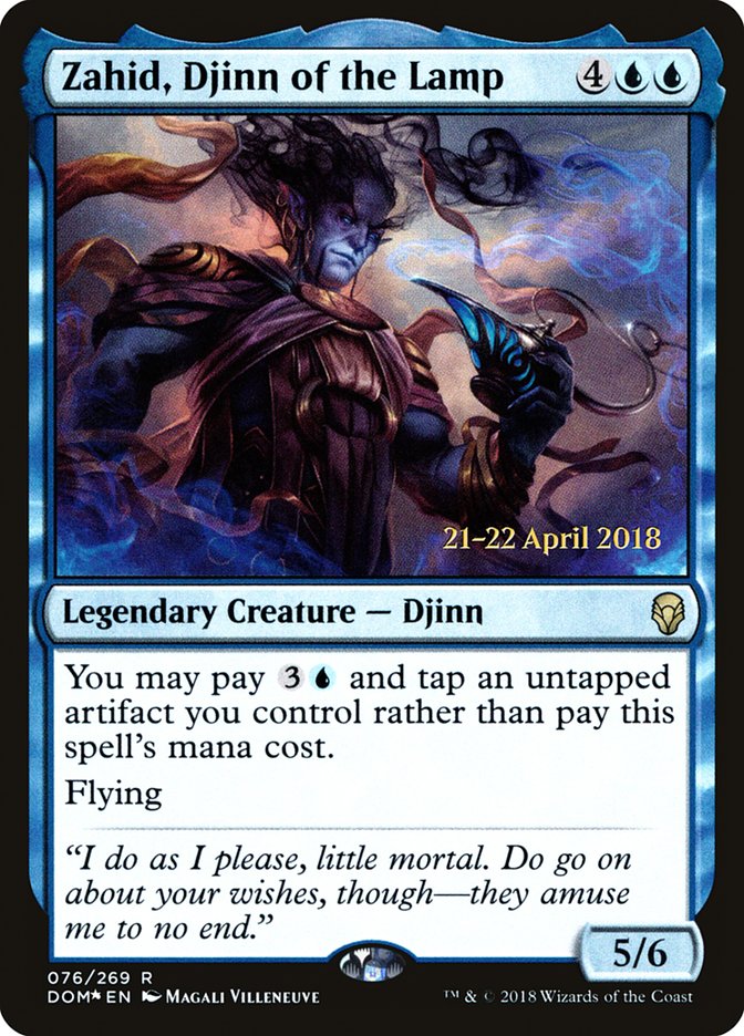 Zahid, Djinn of the Lamp [Dominaria Promos] | Good Games Adelaide SA