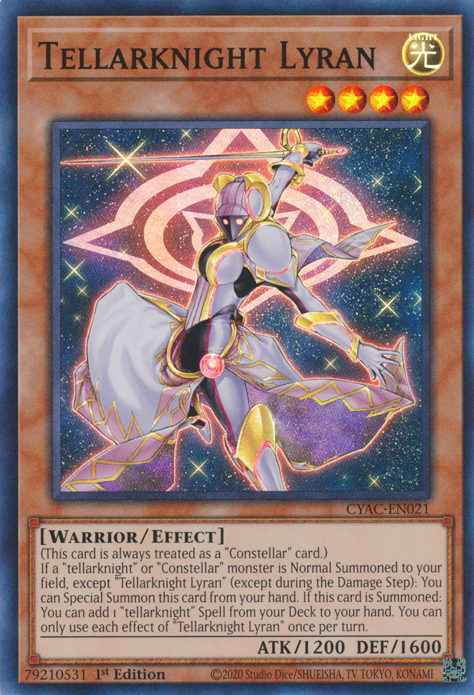 Tellarknight Lyran [CYAC-EN021] Super Rare | Good Games Adelaide SA
