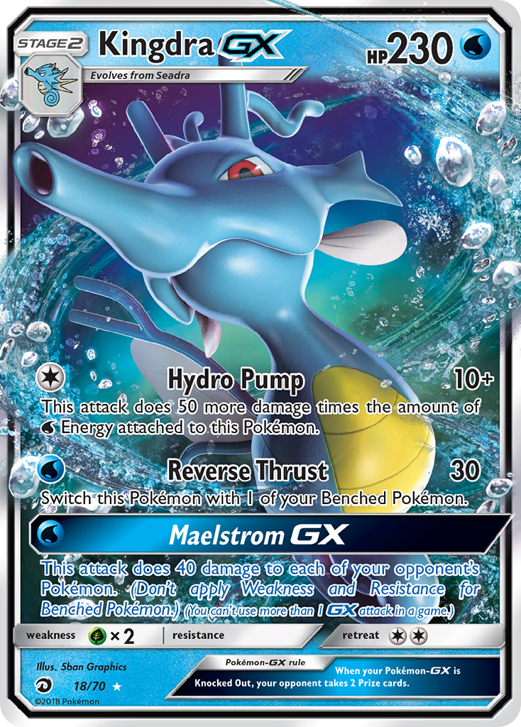 Kingdra GX (18/70) [Sun & Moon: Dragon Majesty] | Good Games Adelaide SA