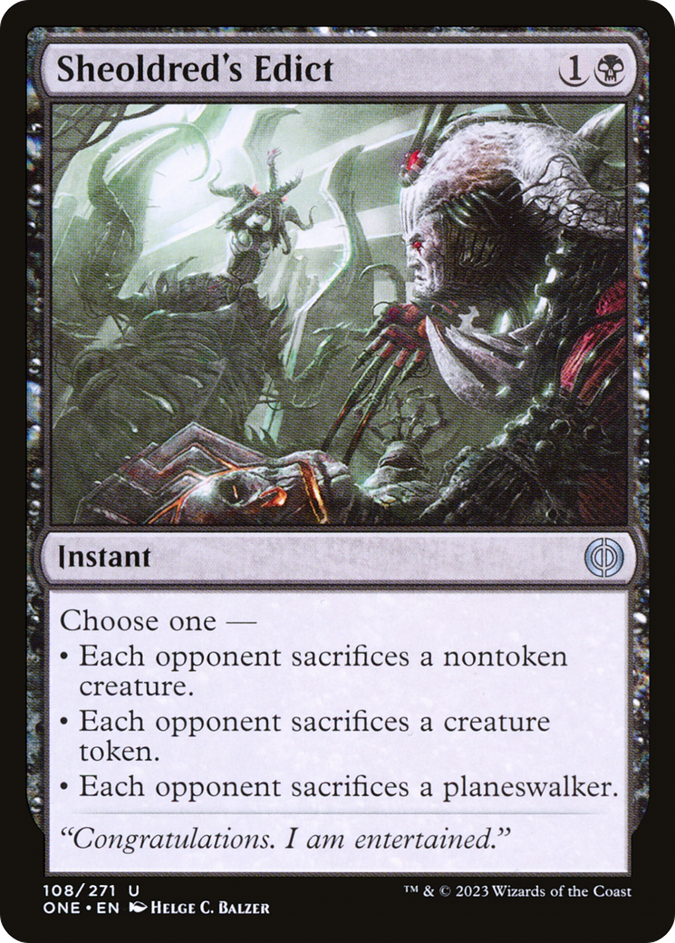 Sheoldred's Edict [Phyrexia: All Will Be One] | Good Games Adelaide SA