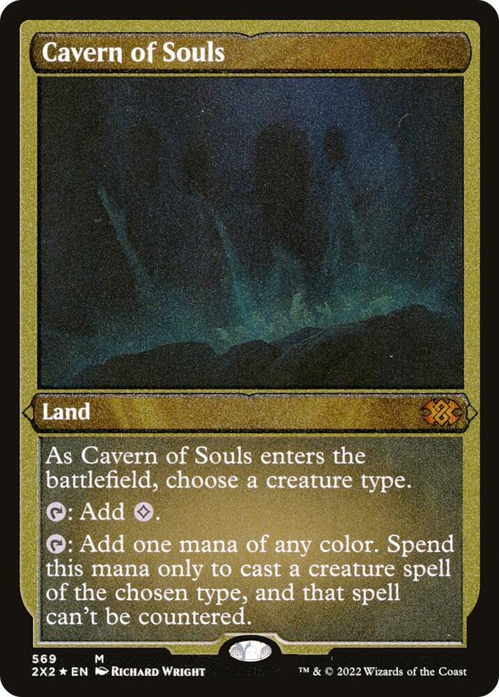 Cavern of Souls Foil Etched 569 (Double Masters 2022)  - Foil | Good Games Adelaide SA