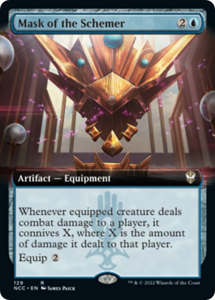 Mask of the Schemer Extended Art 129 (Commander: Streets of New Capenna)  | Good Games Adelaide SA