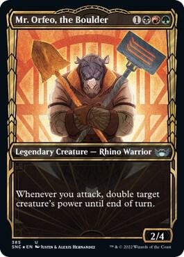 Mr Orfeo the Boulder Gilded Foil 385 (Streets of New Capenna)  - Foil | Good Games Adelaide SA