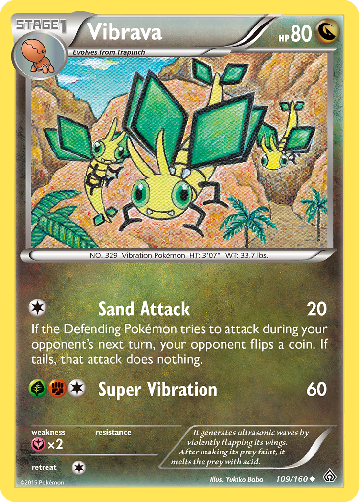 Vibrava (109/160) [XY: Primal Clash] | Good Games Adelaide SA