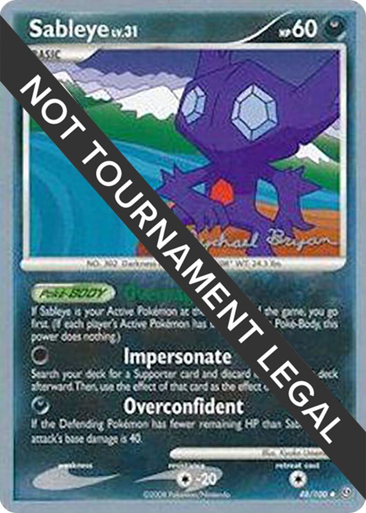 Sableye 2010 Mychael Bryan 48/100 (World Championship Decks)  | Good Games Adelaide SA