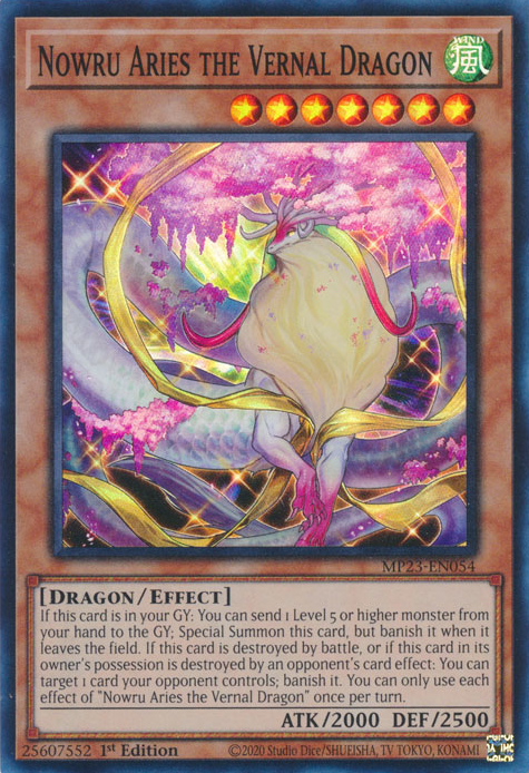 Nowru Aries the Vernal Dragon [MP23-EN054] Super Rare | Good Games Adelaide SA