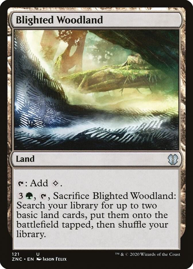 Blighted Woodland 121 (Commander: Zendikar Rising)  | Good Games Adelaide SA