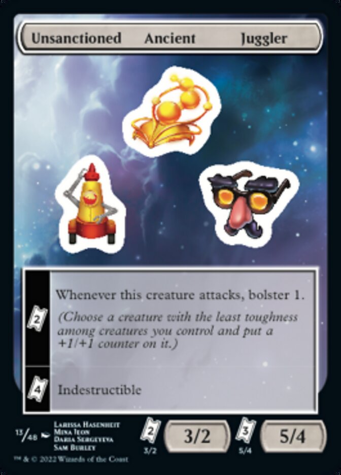 Unsanctioned Ancient Juggler [Unfinity Stickers] | Good Games Adelaide SA