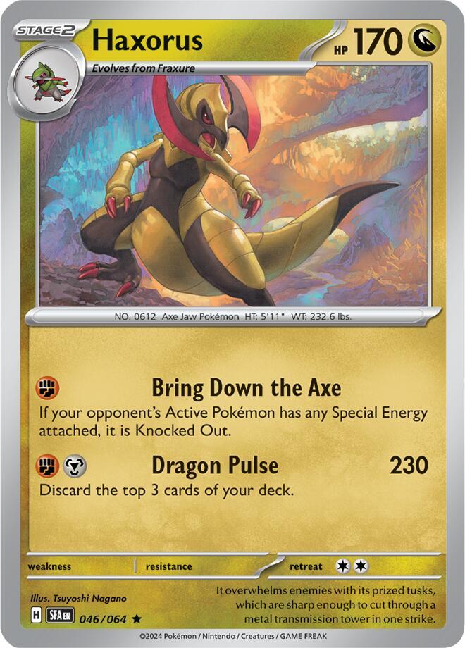 Haxorus 046/064 (SV: Shrouded Fable)  - Holofoil | Good Games Adelaide SA