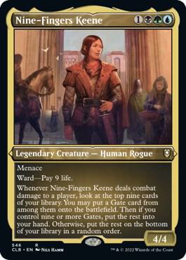 Nine Fingers Keene Foil Etched 546 (Commander Legends: Battle for Baldur's Gate)  - Foil | Good Games Adelaide SA